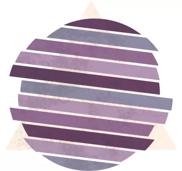 Geometrische cirkel in lavendel kleur - TenStickers