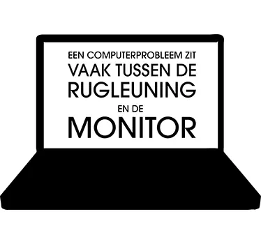 Muursticker Laptop Grap - TenStickers