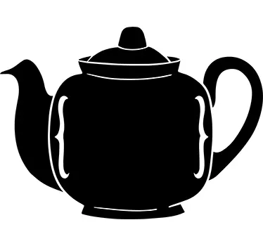 Theepot Muursticker - TenStickers