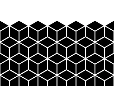 Geometrische kubussen raamsticker - TenStickers