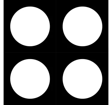 Cirkel raamsticker voor deur - TenStickers
