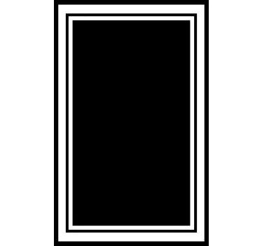 Vierkante lijst raamsticker - TenStickers