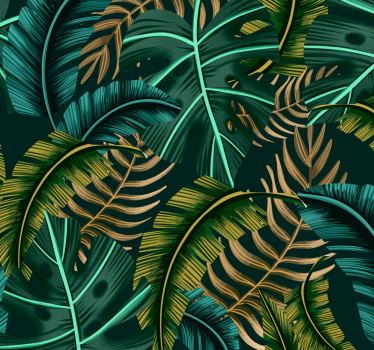 Tropisch blad meubel sticker - TenStickers
