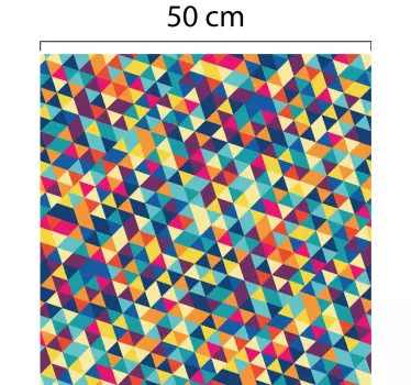 Transparant geometrisch raamsticker - TenStickers