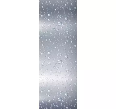 Grijze koelkast sticker druppels - TenStickers
