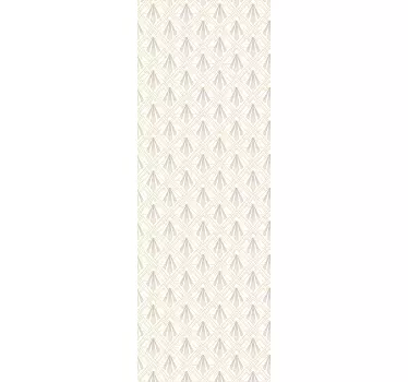 Witte en gouden geometrisch koelkast sticker - TenStickers