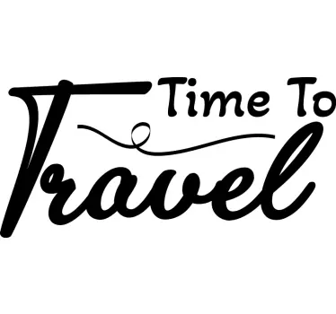 Tijd om te reizen camper sticker - TenStickers