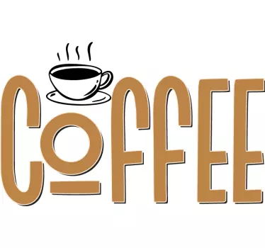 Koffie van Oude Stijl Decoratie sticker huishoudelijke apparaten - TenStickers