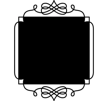 Vintage zwart zelfklevend bord voor keuken - TenStickers
