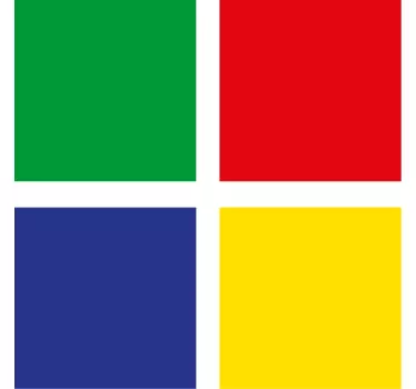 Kleurrijke tegels achterwand keuken sticker - TenStickers