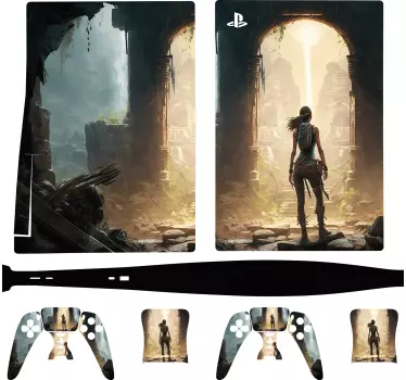 Tombe verkenner playstation games sticker - TenStickers