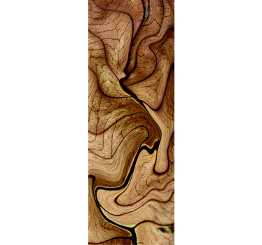 Hout stam decoratie texturen koelkast sticker - TenStickers