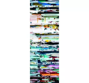 Abstracte schilderij Decoratie koelkast sticker - TenStickers