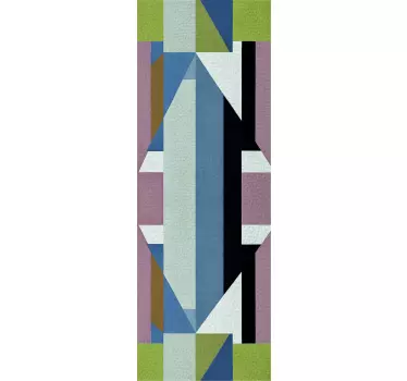 Abstracte geometrie kunst sticker voor koelkast - TenStickers