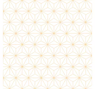 Witte meubel sticker met goud decoratie lijnen - TenStickers