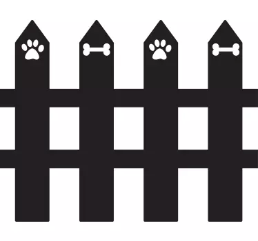 Tuinhek Decoratie sticker huisdieren - TenStickers