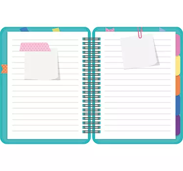 Notitieboek Whiteboard Muursticker - TenStickers