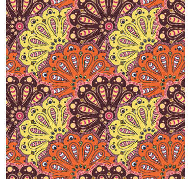 Abstract Mandala patroon keuken sticker - TenStickers