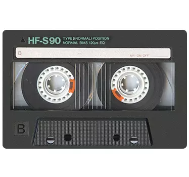 Laptop sticker draagbare cassette 80's - TenStickers