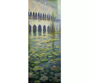 Impressionistische verf Koelkast sticker - TenStickers