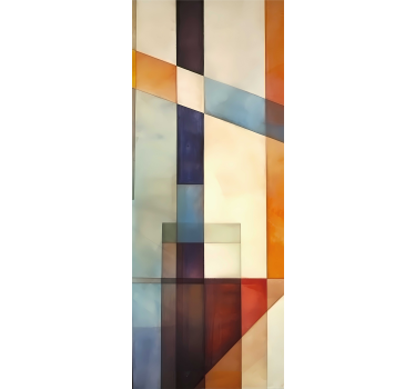 Abstracte geometrische Koelkast sticker - TenStickers