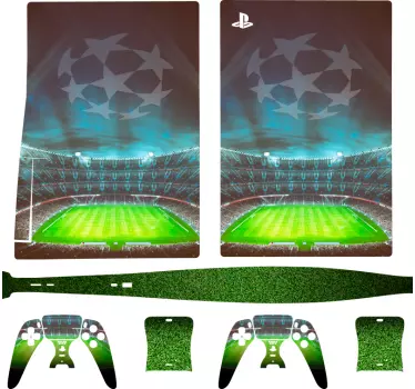 Kampioenen voetbalstadion PS5 sticker - TenStickers