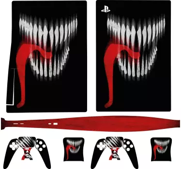 Monster mond huid PS5 sticker - TenStickers