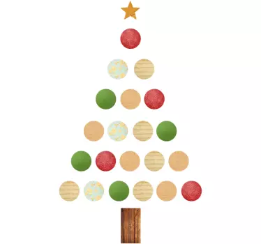 Kerstboom Muurstickers - TenStickers