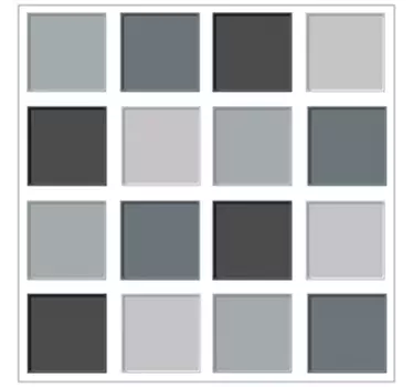 Muursticker Blauw Grijs Tegelpatroon - TenStickers