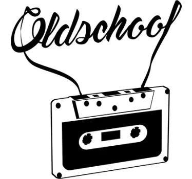 Muursticker Old School Casete - TenStickers