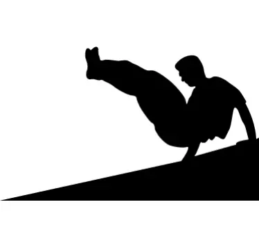 Acrobatisch parkeer freerun sicker - TenStickers