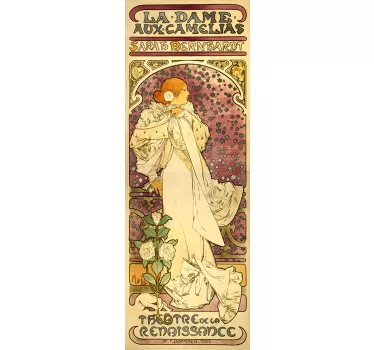 Alfons Mucha Muursticker - TenStickers