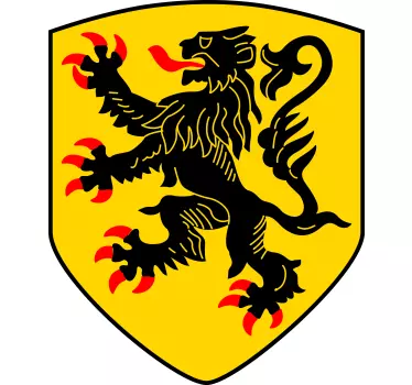 Autosticker Vlaamse Leeuw - TenStickers