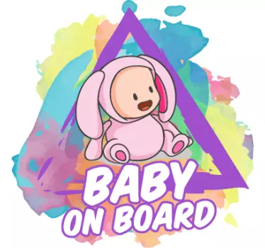 Baby aan boord splatter - TenStickers
