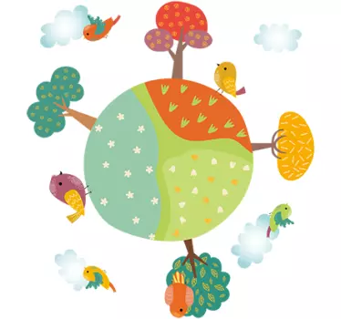 Muurstickers babykamer lente - TenStickers