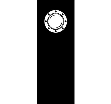 Badkamer sticker douchewand patrijspoort - TenStickers