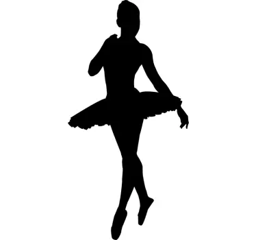 Ballerina ballet dans sticker - TenStickers