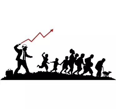 Banksy dictatuur of democratie muur kunst zelfklevende sticker - TenStickers