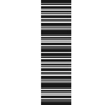 Barcode Badkamer decoratiesticker - TenStickers