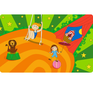 Circus kinder sticker - TenStickers