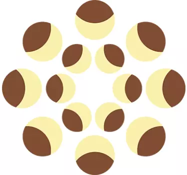 Cirkelpatroon sticker geometrische vormen - TenStickers