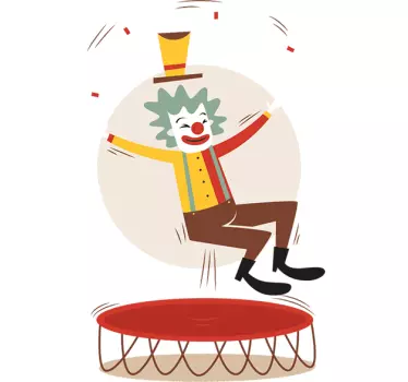 Clown vrolijk - TenStickers