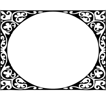 Decoratieve vintage sierlijke sticker - TenStickers
