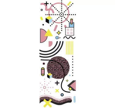 Muurstickers abstract Memphis stijl - TenStickers