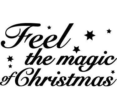 Feel The Magic kertsmis sticker - TenStickers