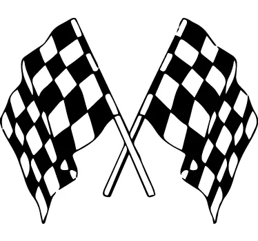 Finish vlaggen Formule 1 muursticker - TenStickers