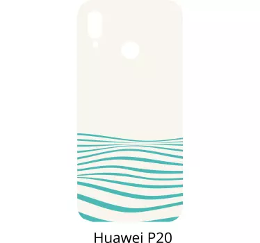Golvenmotief huawei sticker - TenStickers
