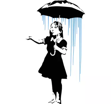 Graffiti Muursticker Ontwerp Banksy - TenStickers