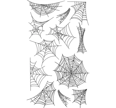Muurdecoratie stickers Spinneweb halloween - TenStickers