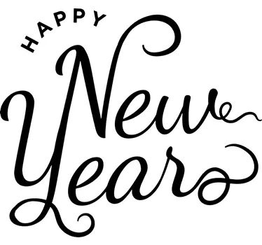 Happy New Years Muursticker woonkamer - TenStickers